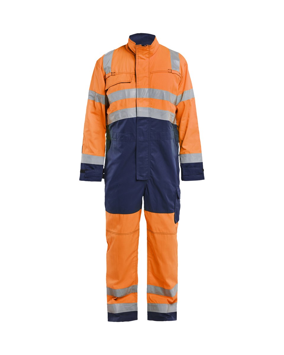 Blåkläder 6373 High vis Overall - High Vis Oranje/Marineblauw
