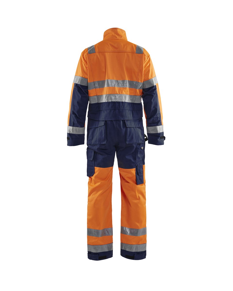 Blåkläder 6373 High vis Overall - High Vis Oranje/Marineblauw