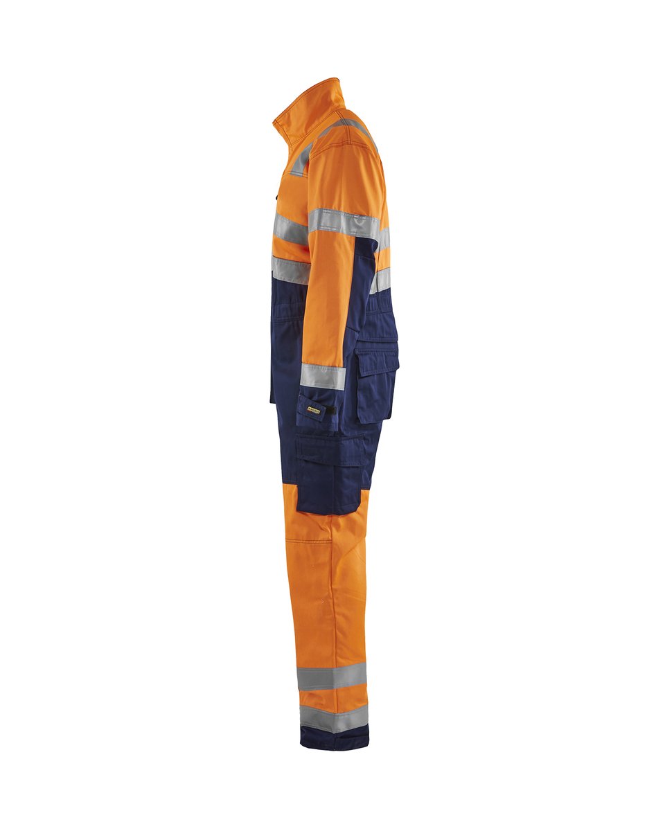 Blåkläder 6373 High vis Overall - High Vis Oranje/Marineblauw