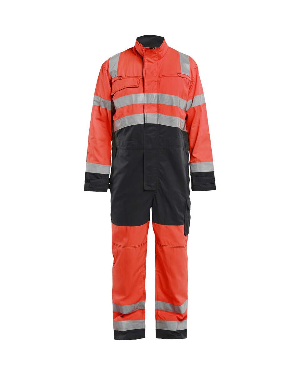 Blåkläder 6373 High vis Overall - High Vis Rood/Zwart