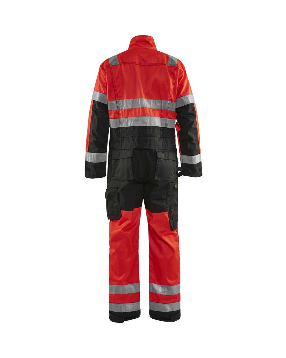 Blåkläder 6373 High vis Overall - High Vis Rood/Zwart