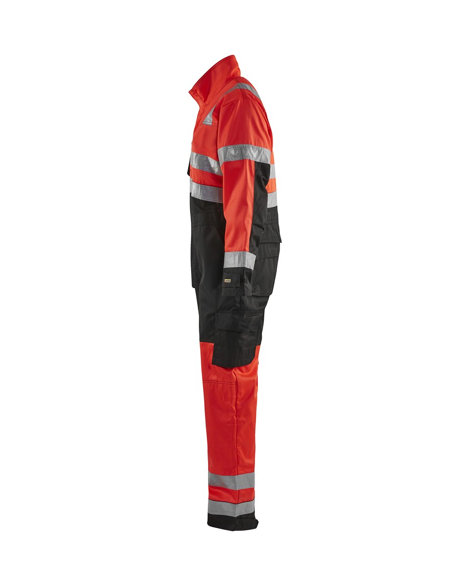 Blåkläder 6373 High vis Overall - High Vis Rood/Zwart