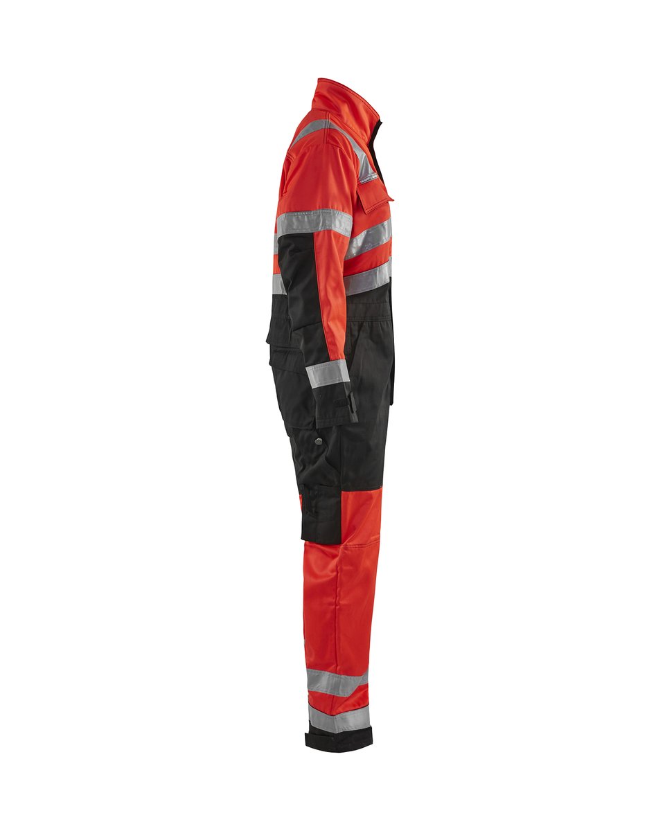Blåkläder 6373 High vis Overall - High Vis Rood/Zwart