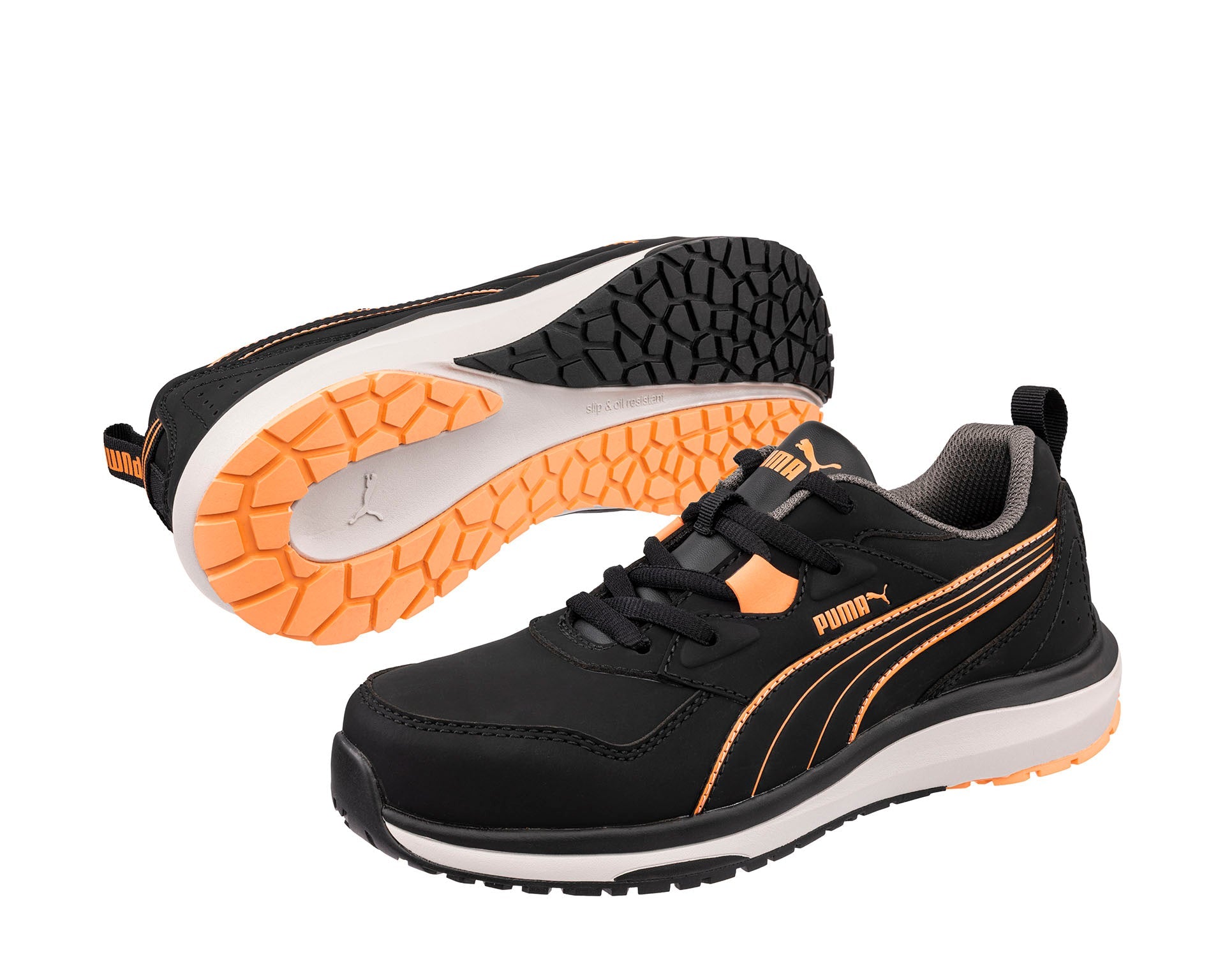 Puma STEPPER BLK/PEACH LOW S3S ESD FO HRO SR Veiligheidsschoenen