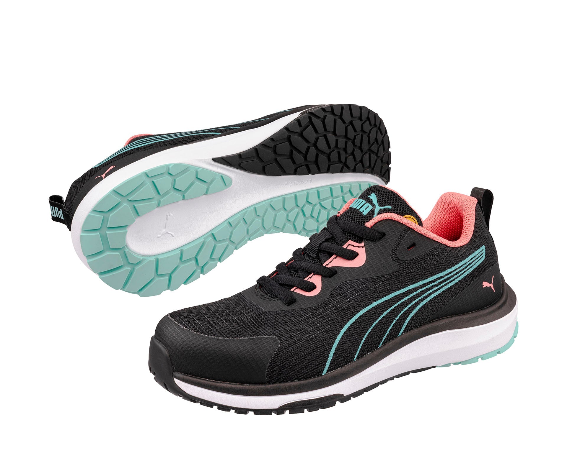 Puma CELERITY KNIT BLUE/CORAL LOW S1PS ESD FO HRO SR Veiligheidsschoenen