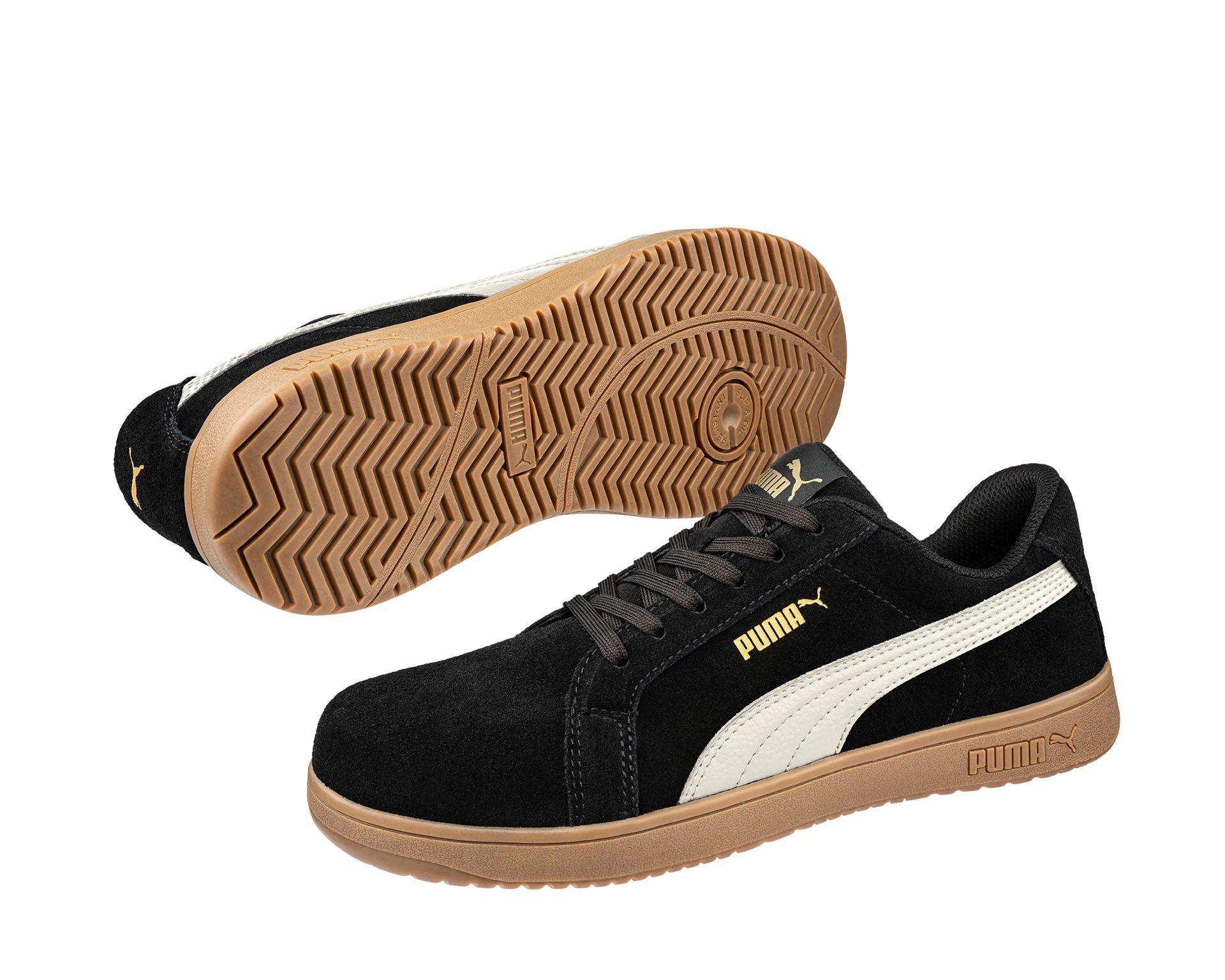 Puma ICONIC BLK/GUM LOW S1PL ESD FO HRO SR Veiligheidsschoenen
