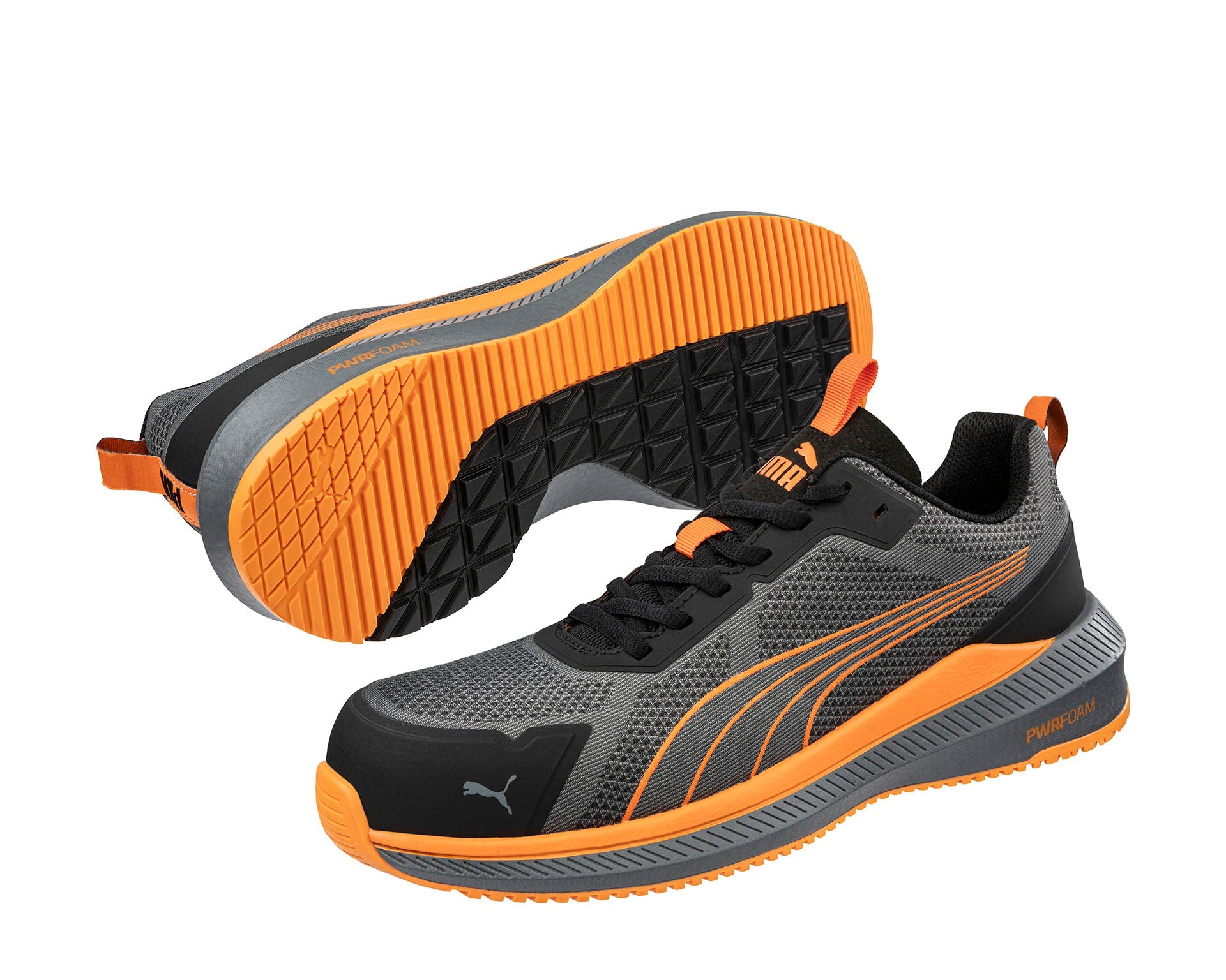 Puma SLIDE GREY/ORANGE LOW S1PS ESD FO HRO SR Veiligheidsschoenen