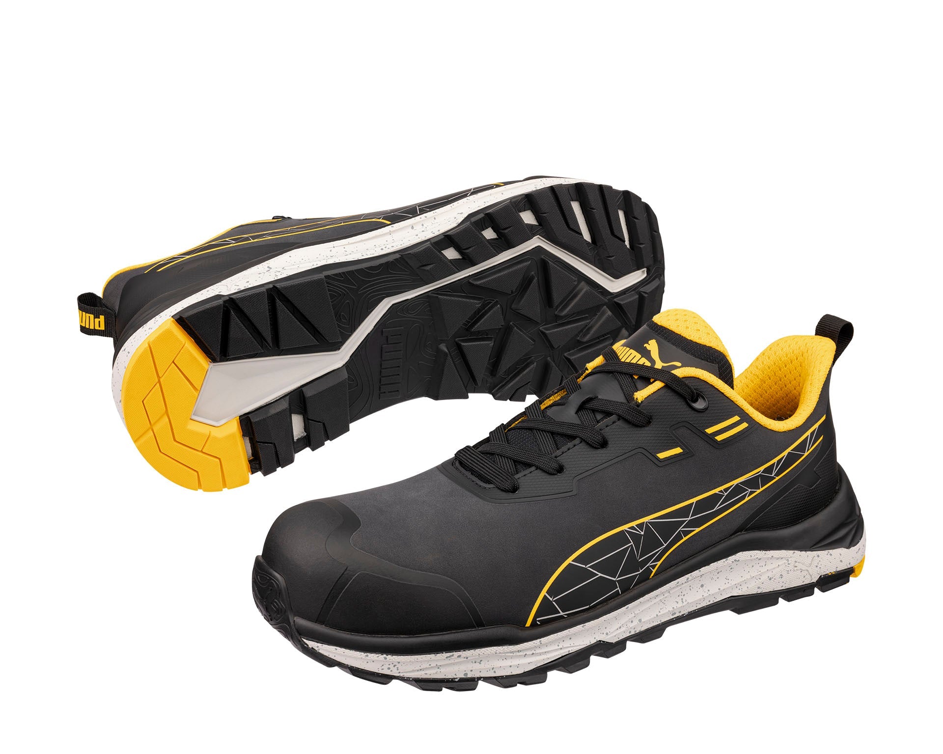 Puma XPLORE ANTHRACITE/YELLOW LOW S3S ESD FO HRO SR Veiligheidsschoenen