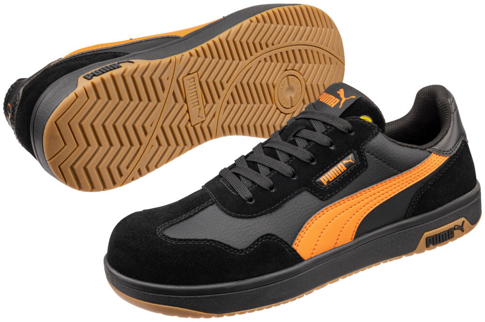 CATANIA BLK/ORANGE LOW S1PS ESD FO HRO SR - zwart/oranje