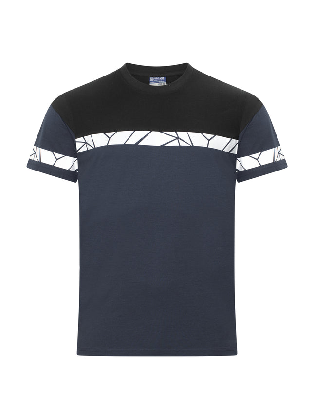 7001 T-SHIRT - Marine/zwart