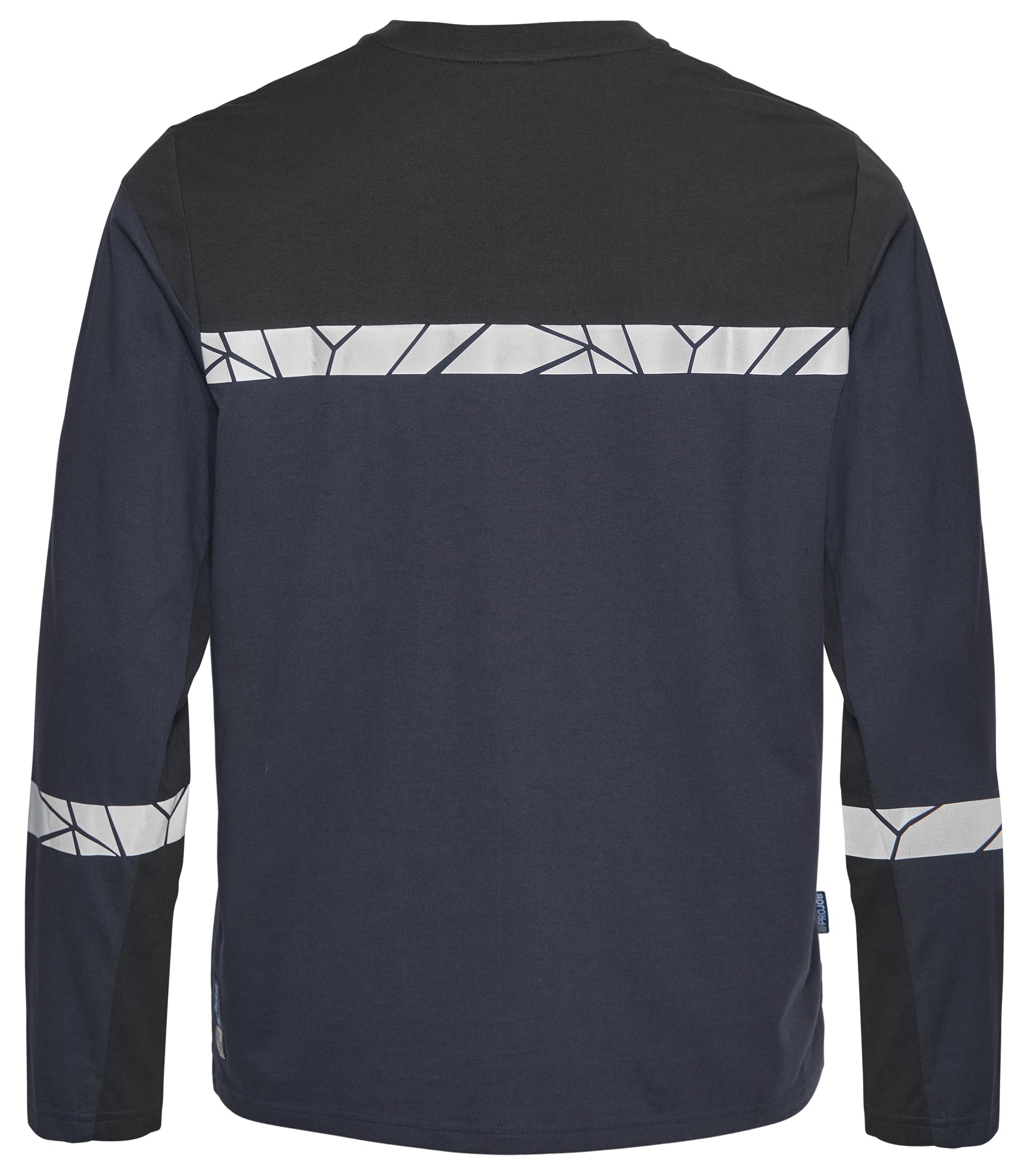 7002 T-SHIRT LANGE MOUWEN - Marine/zwart