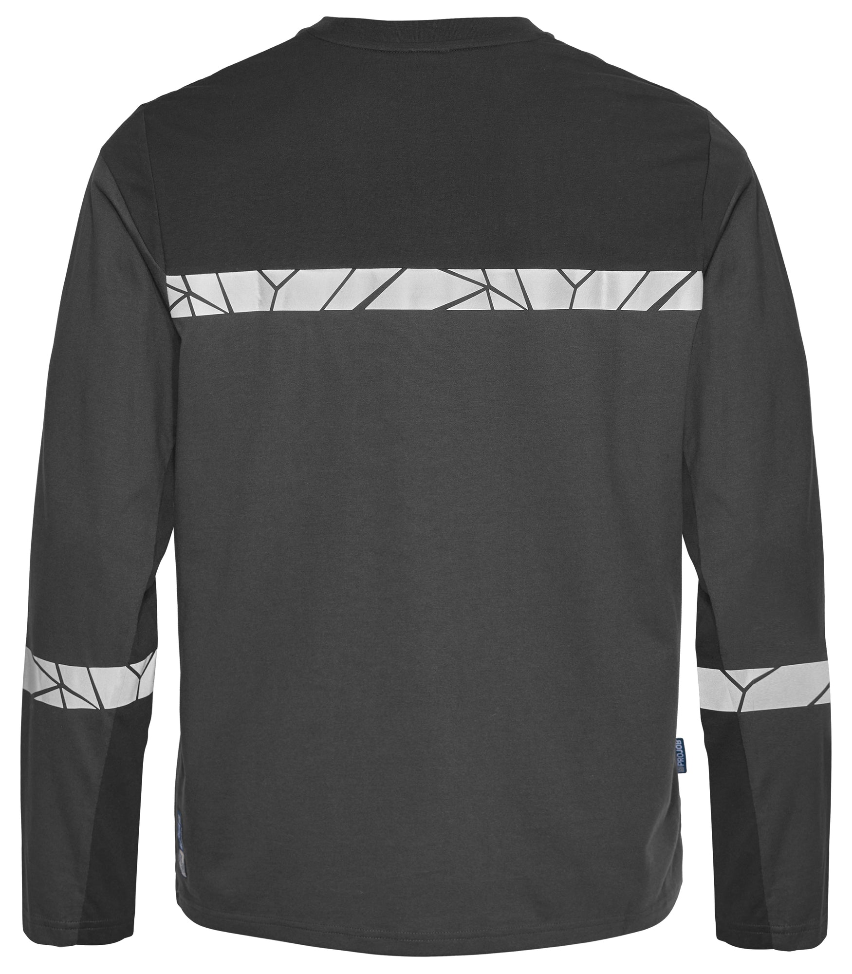 7002 T-SHIRT LANGE MOUWEN - Grijs/zwart