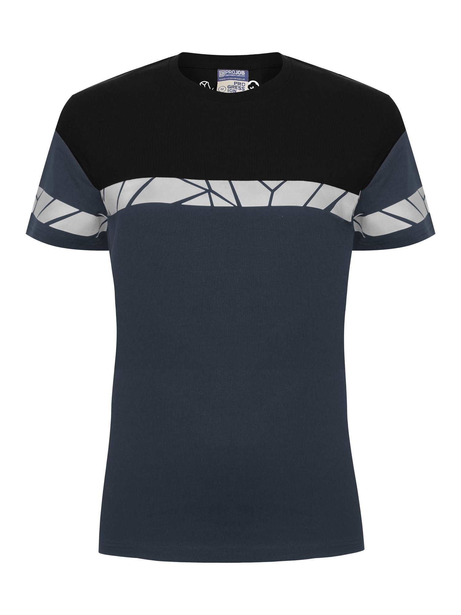 7005 T-SHIRT DAMES - Marine/zwart