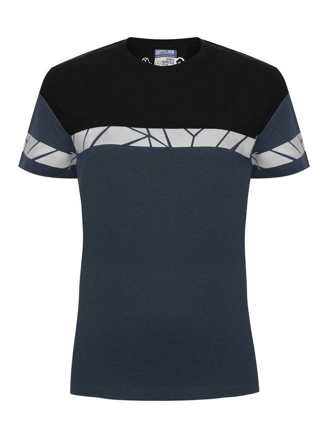 7005 T-SHIRT DAMES - Marine/zwart