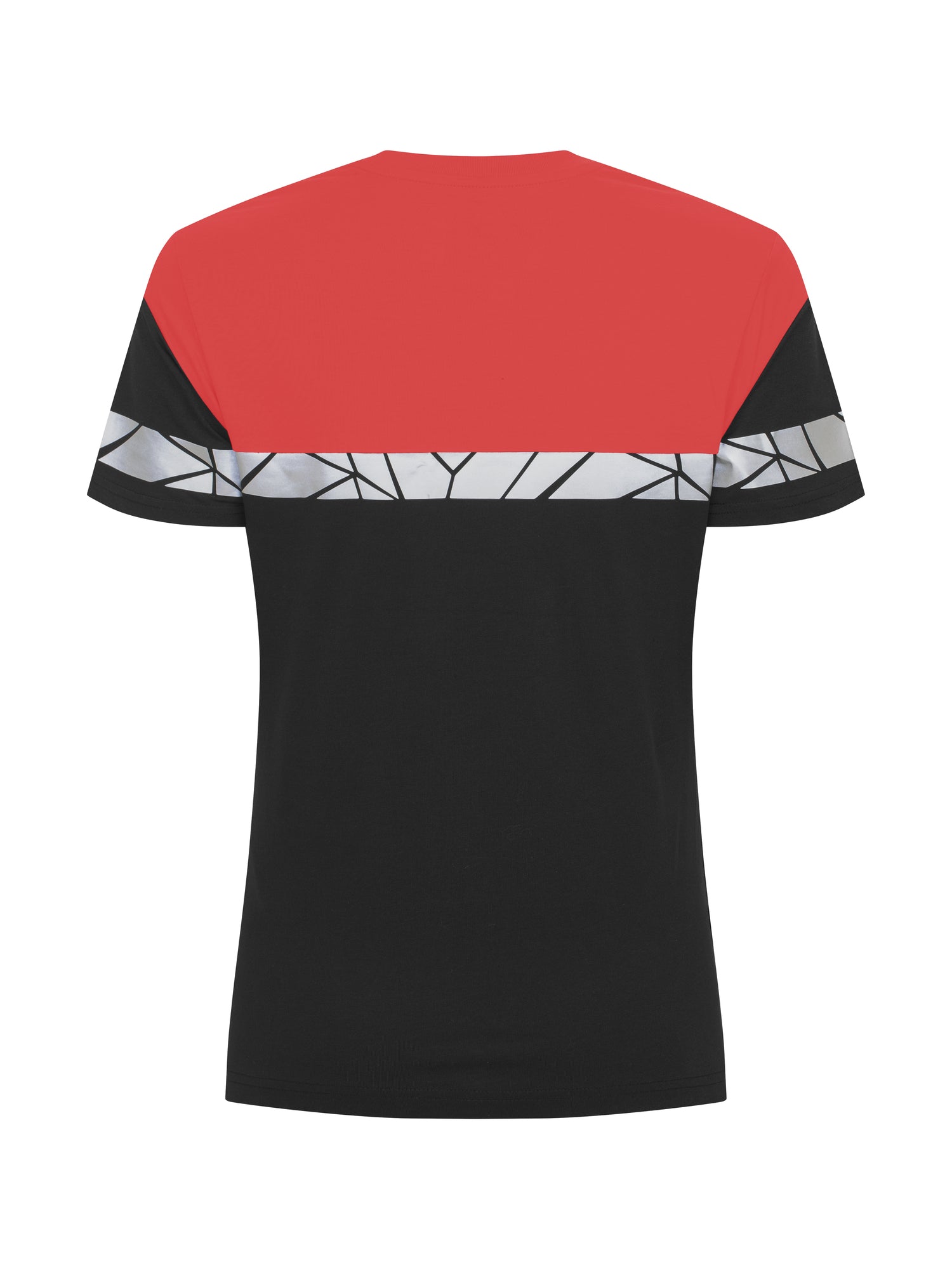 7005 T-SHIRT DAMES - Zwart/rood