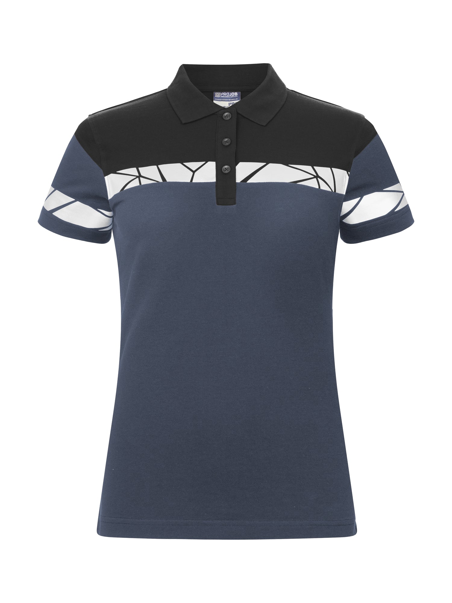 7006 POLO DAMES - Marine/zwart