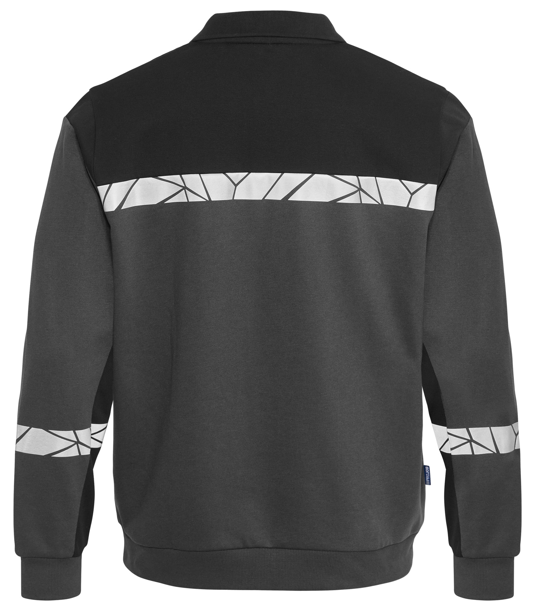 7100 POLOSWEATER - Grijs/zwart