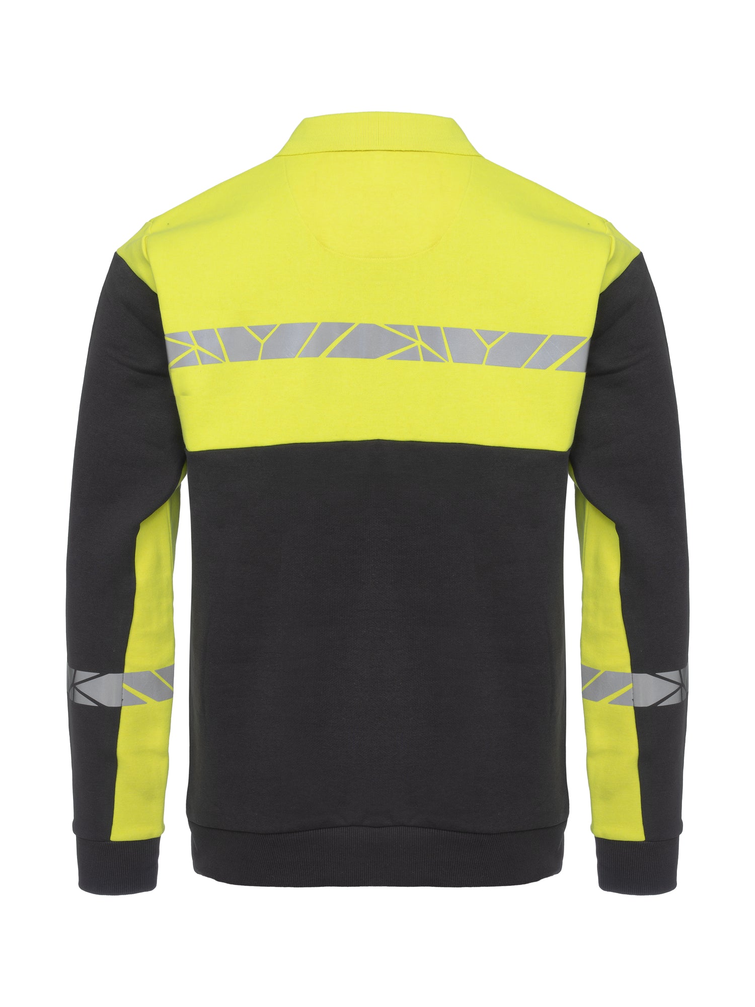 7100 POLOSWEATER - Zwart/geel