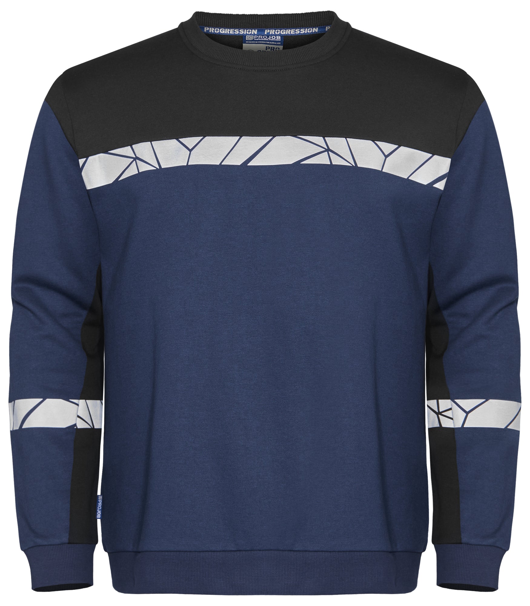 7101 SWEATER RONDE HALS - Marine/zwart