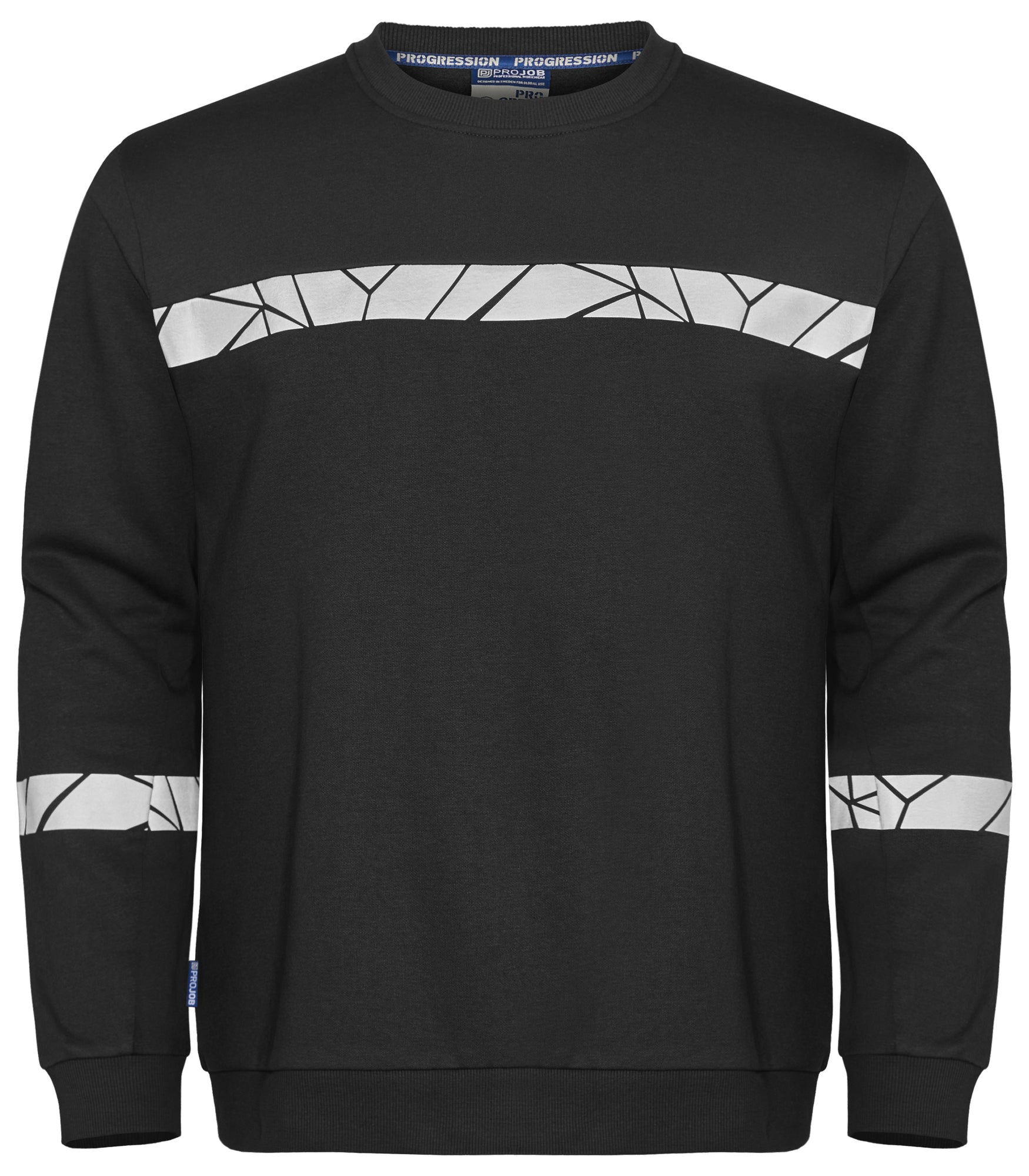 7101 SWEATER RONDE HALS - Zwart/zwart