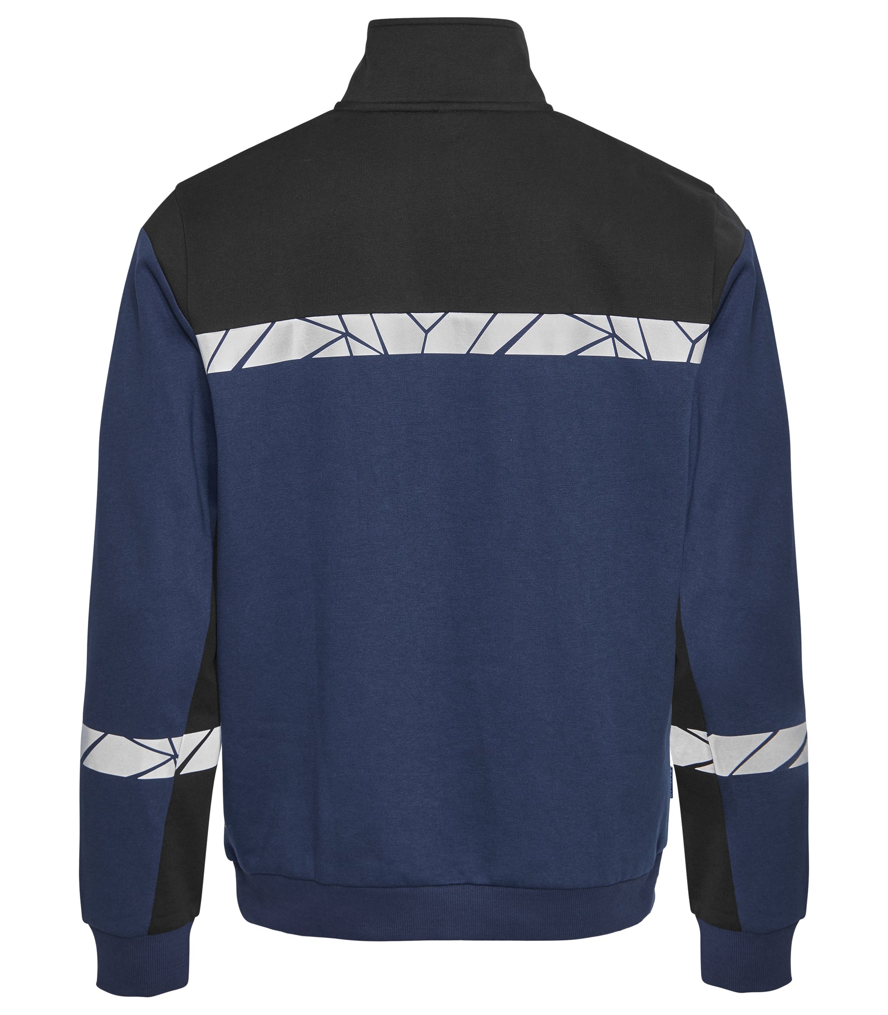 7102 SWEATER HALVE RITSSLUITING - Marine/zwart