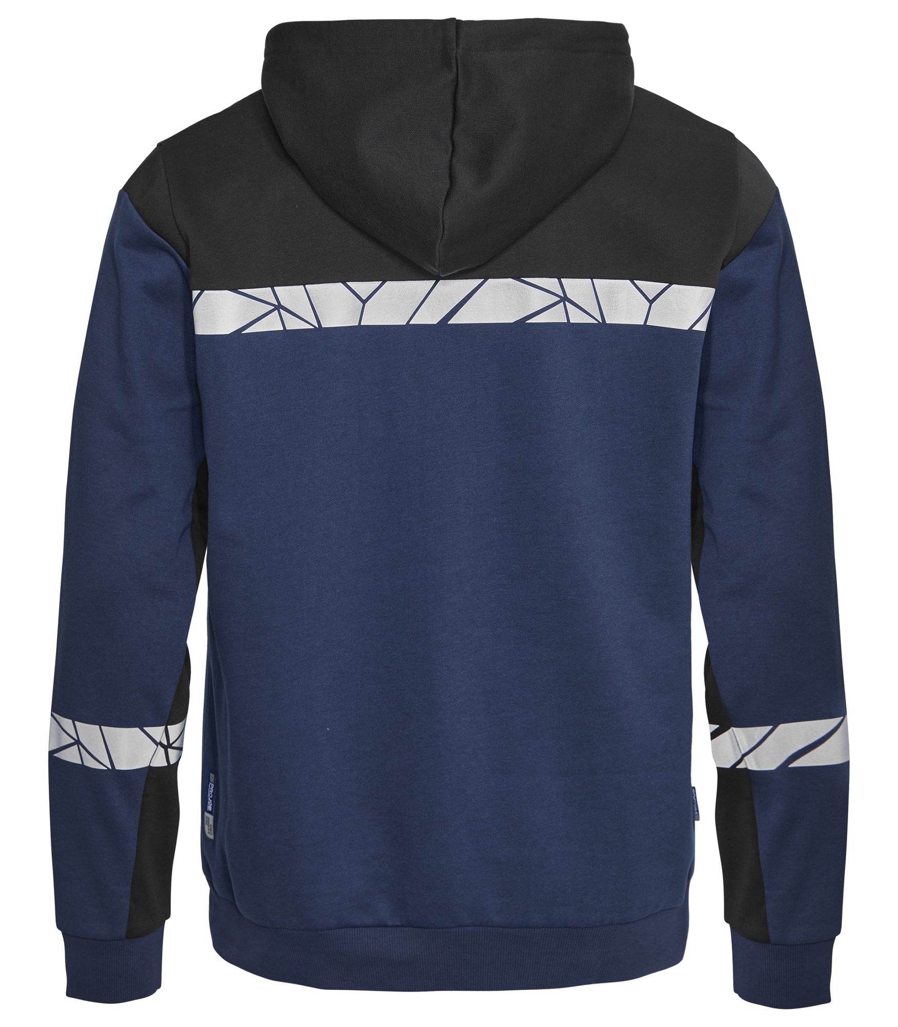 7104 HOODIE MET HALVE RITSSLUITING - Marine/zwart