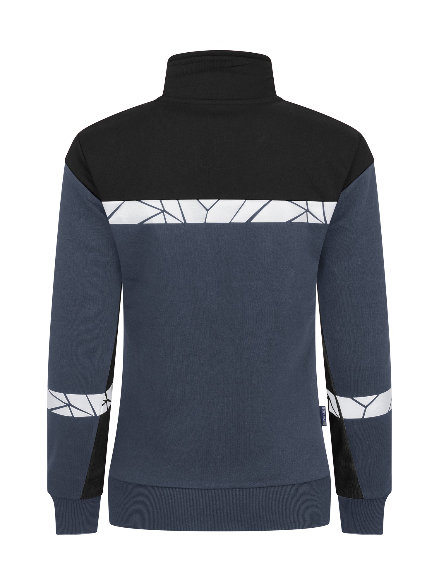 7105 SWEATER MET VOLLEDIGE RITSSLUITING DAMES - Marine/zwart