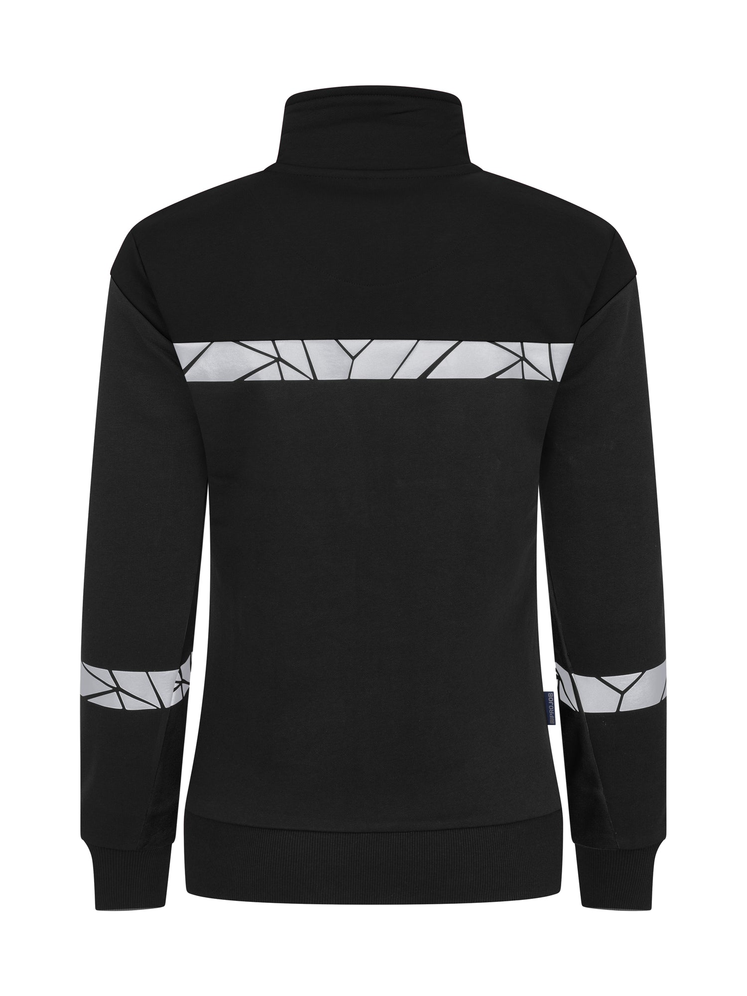 7105 SWEATER MET VOLLEDIGE RITSSLUITING DAMES - Zwart/zwart