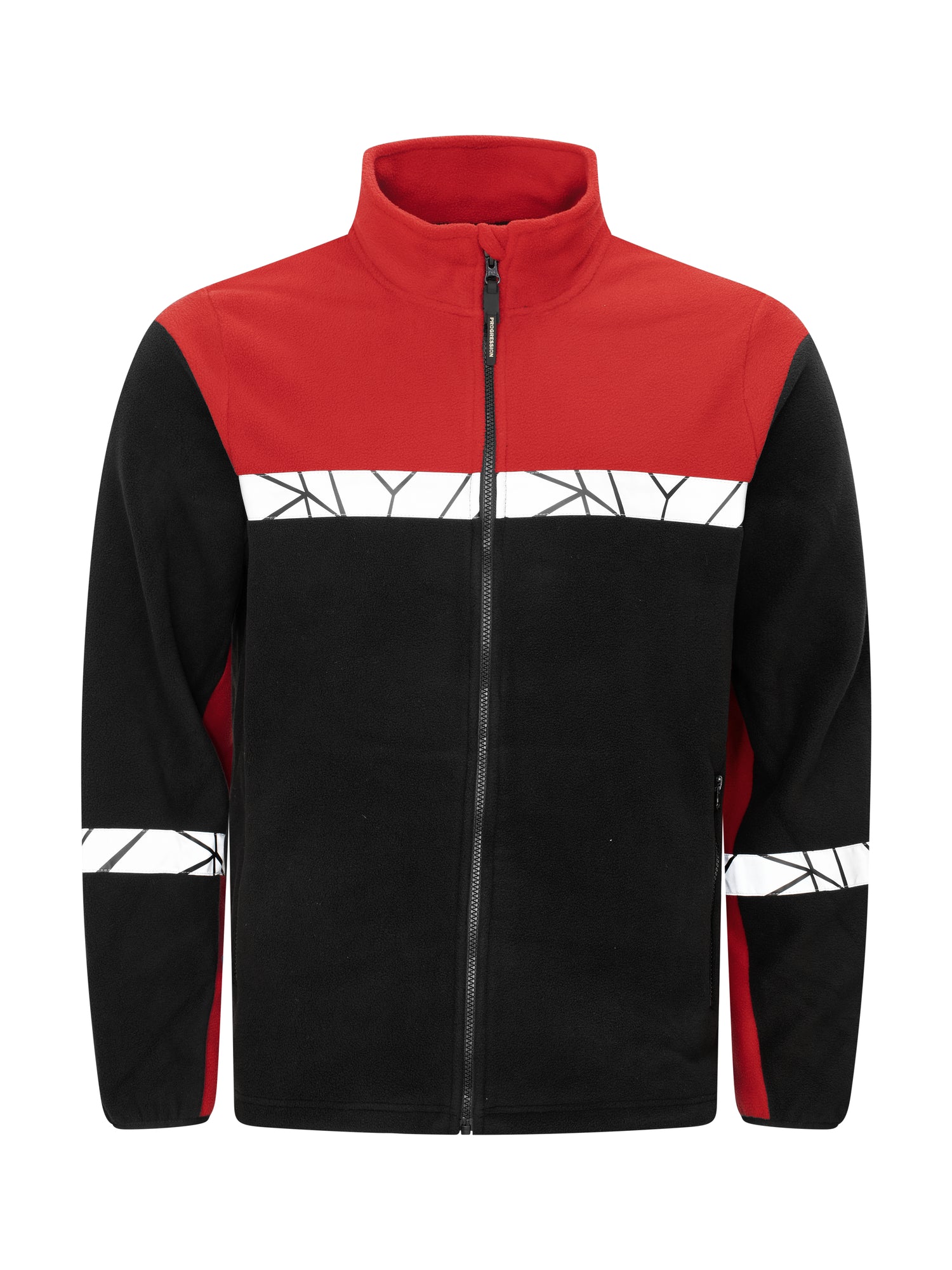 7300 FLEECE - Zwart/rood