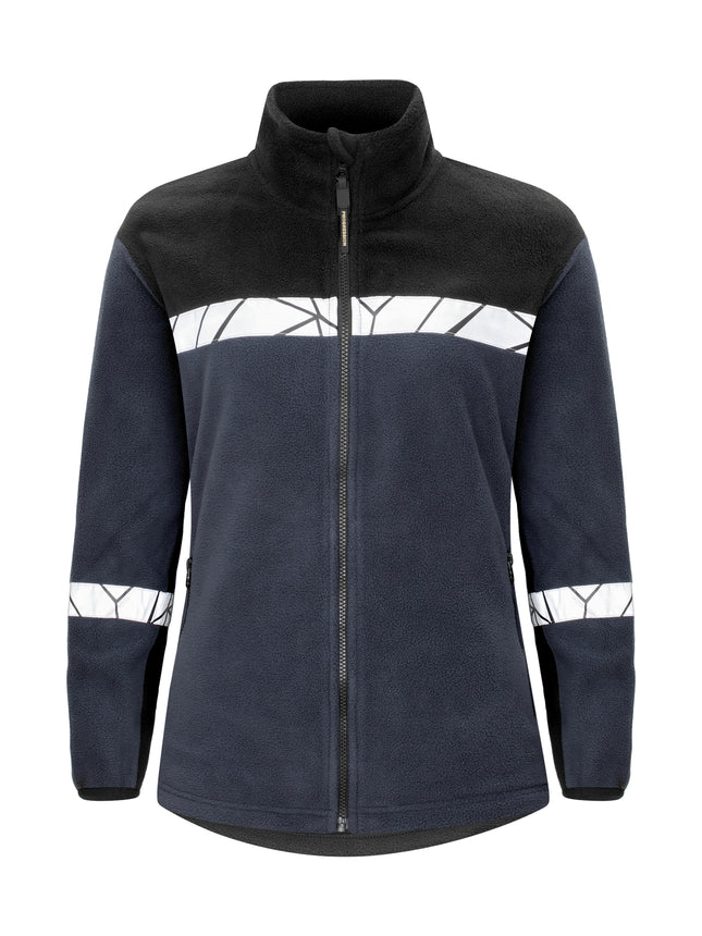 7301 FLEECE DAMES - Marine/zwart