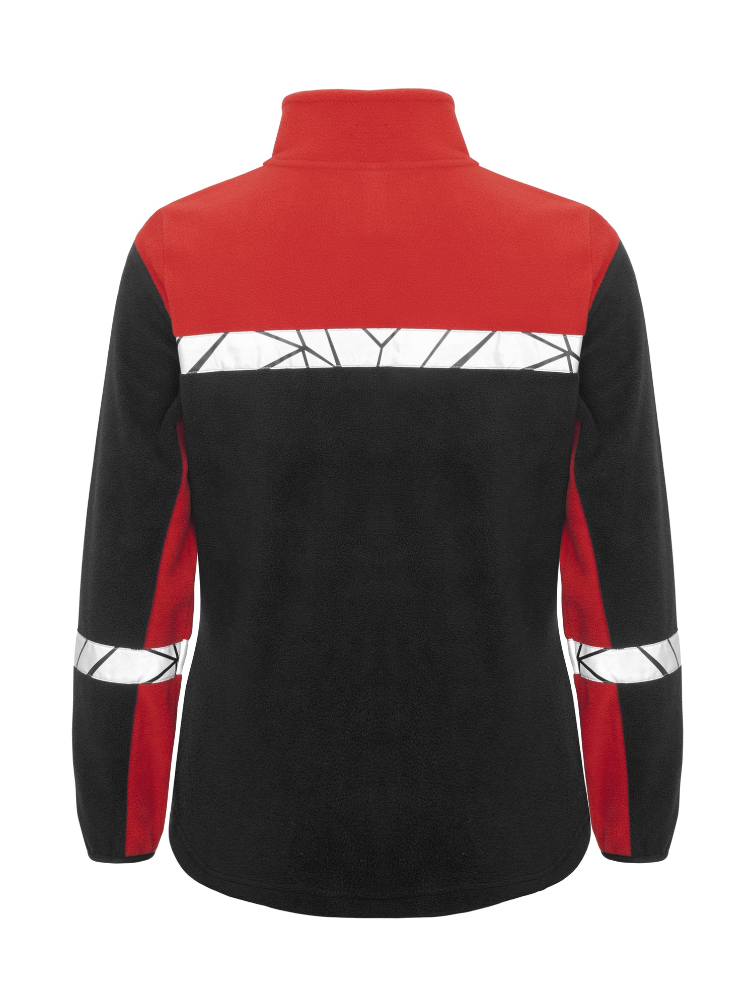 7301 FLEECE DAMES - Zwart/rood