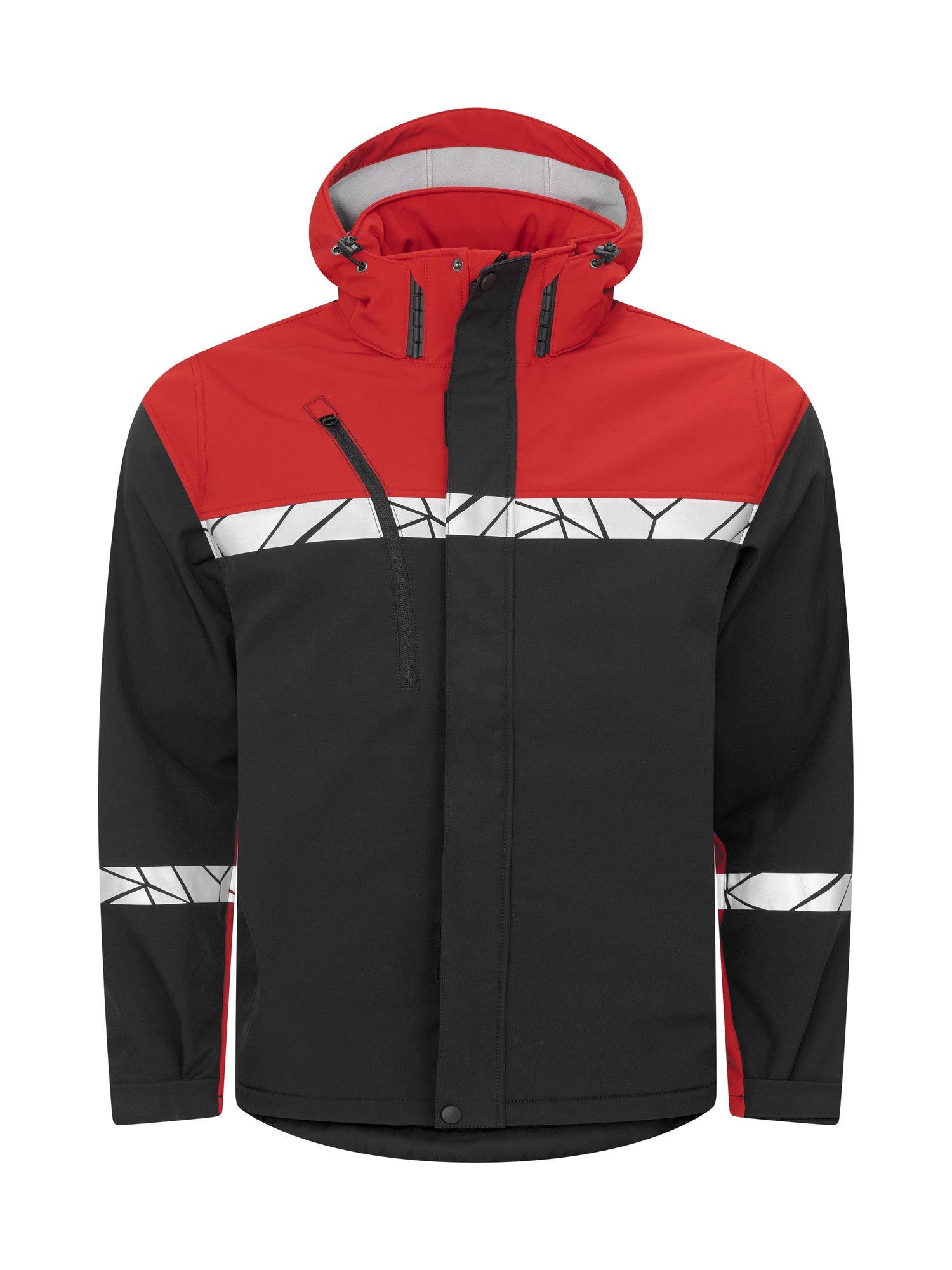7400 SOFTSHELL - Zwart/rood