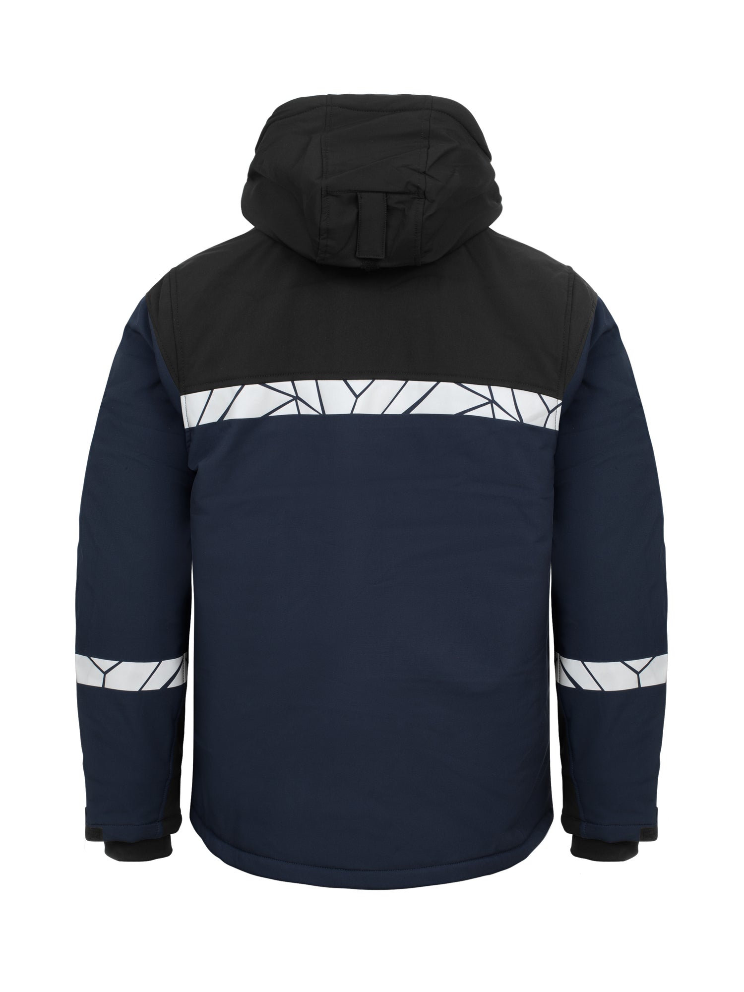 7413 GEVOERDE SOFTSHELL JAS - Marine/zwart