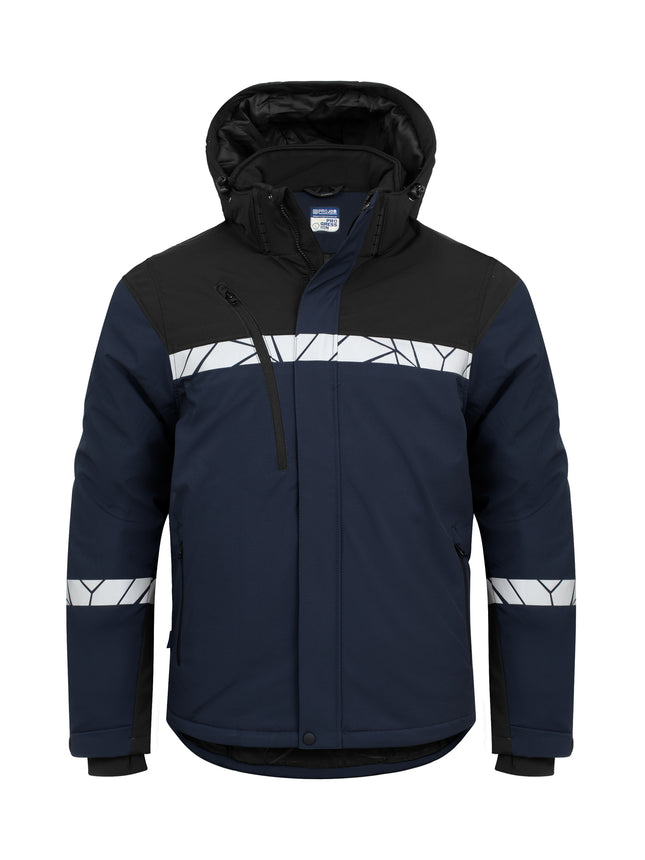 7413 GEVOERDE SOFTSHELL JAS - Marine/zwart