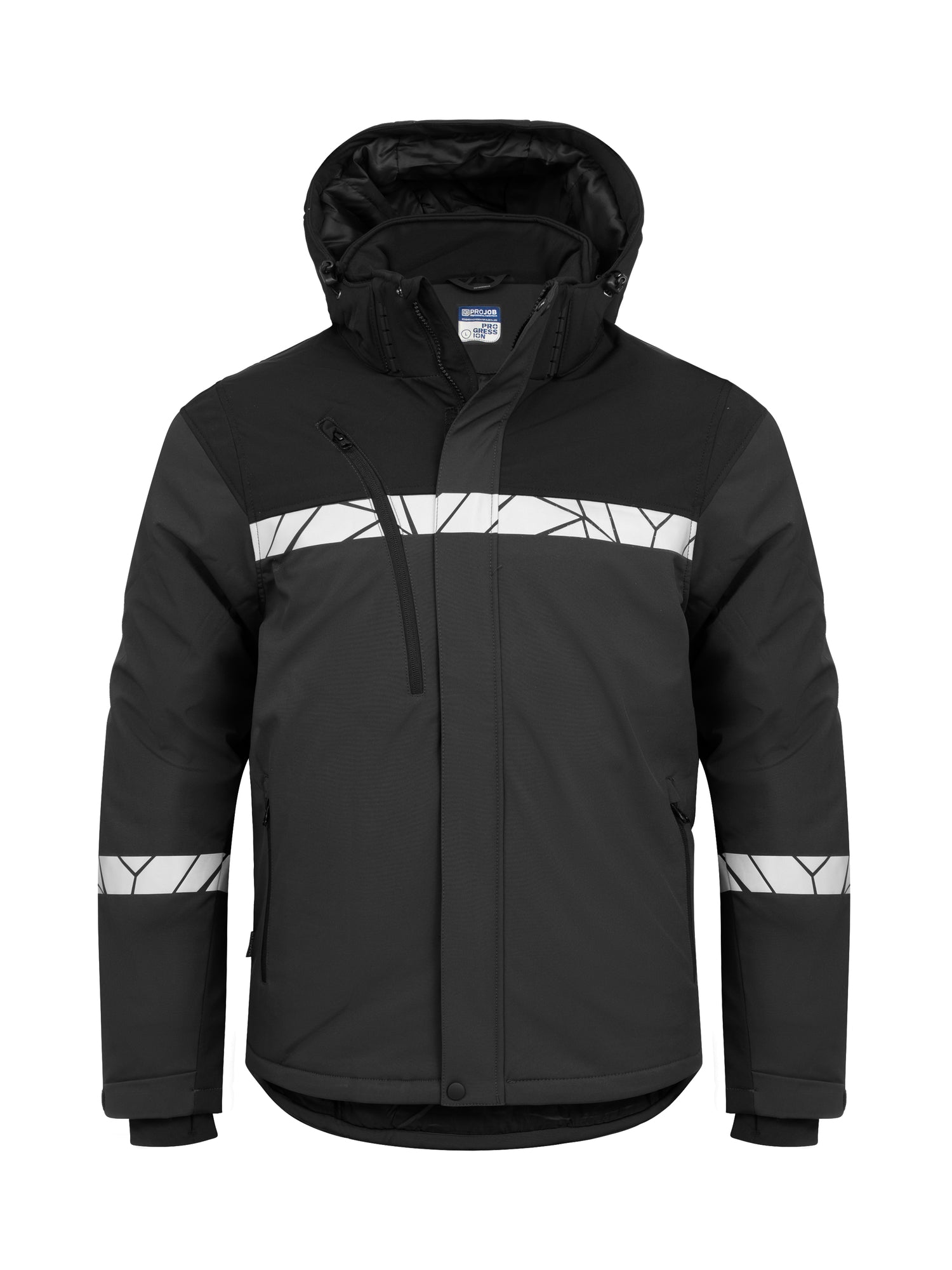 7413 GEVOERDE SOFTSHELL JAS - Grijs/zwart