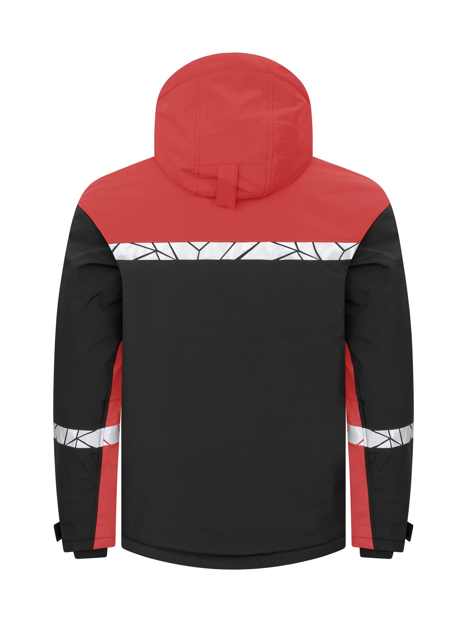 7413 GEVOERDE SOFTSHELL JAS - Zwart/rood