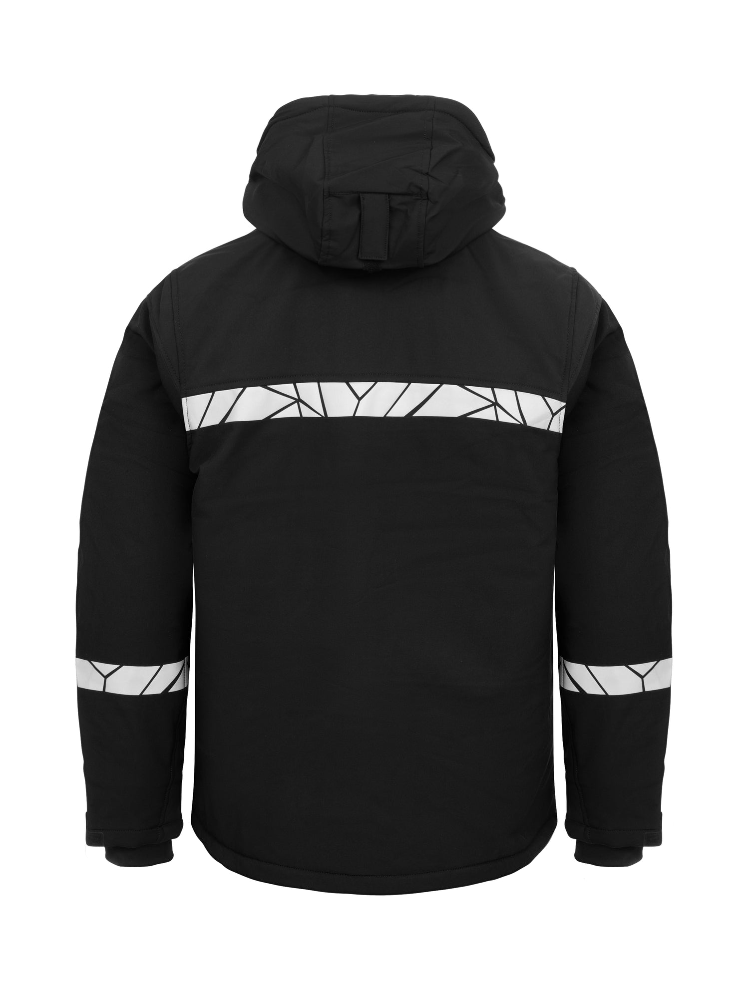 7413 GEVOERDE SOFTSHELL JAS - Zwart/zwart