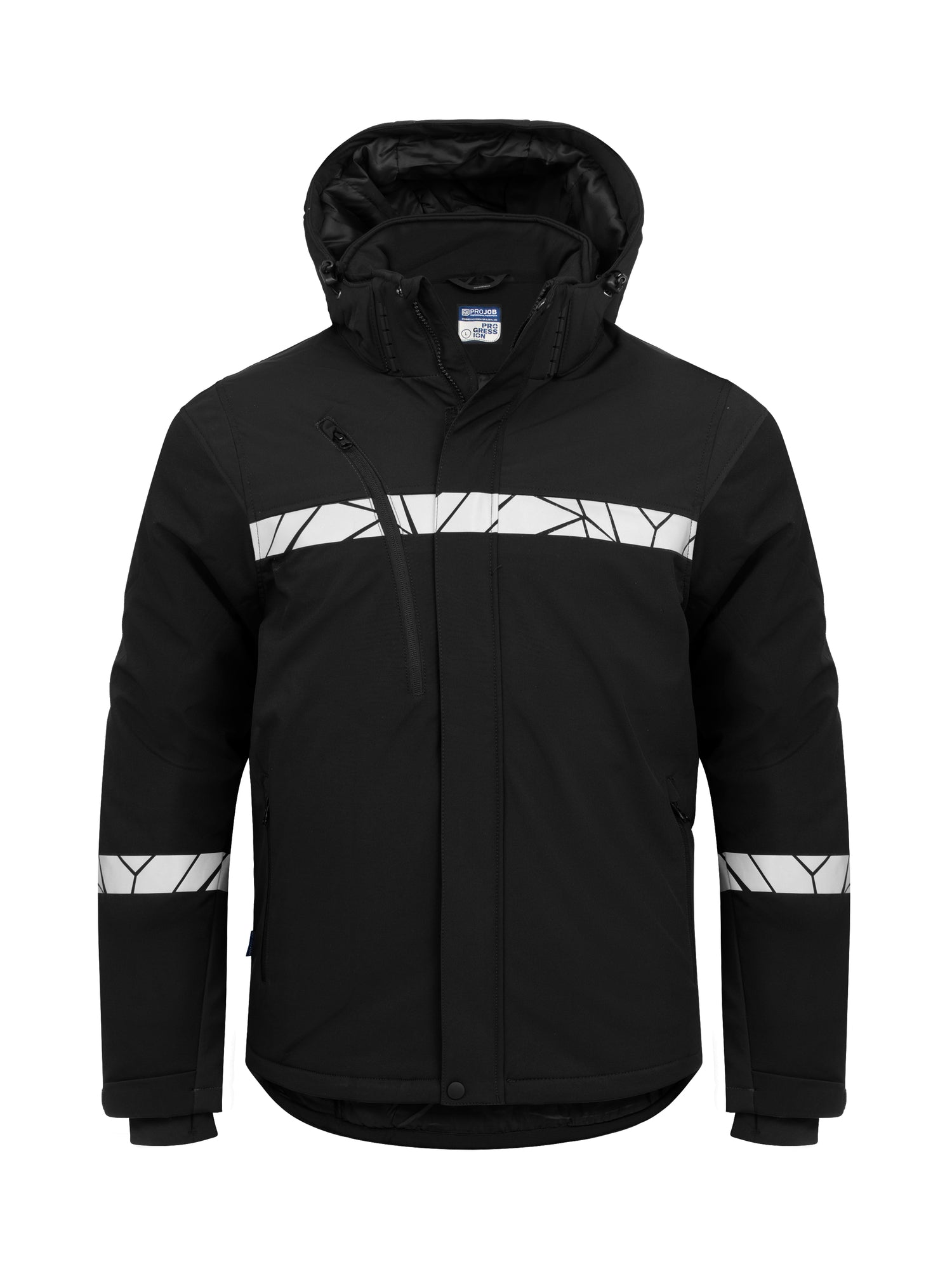 7413 GEVOERDE SOFTSHELL JAS - Zwart/zwart