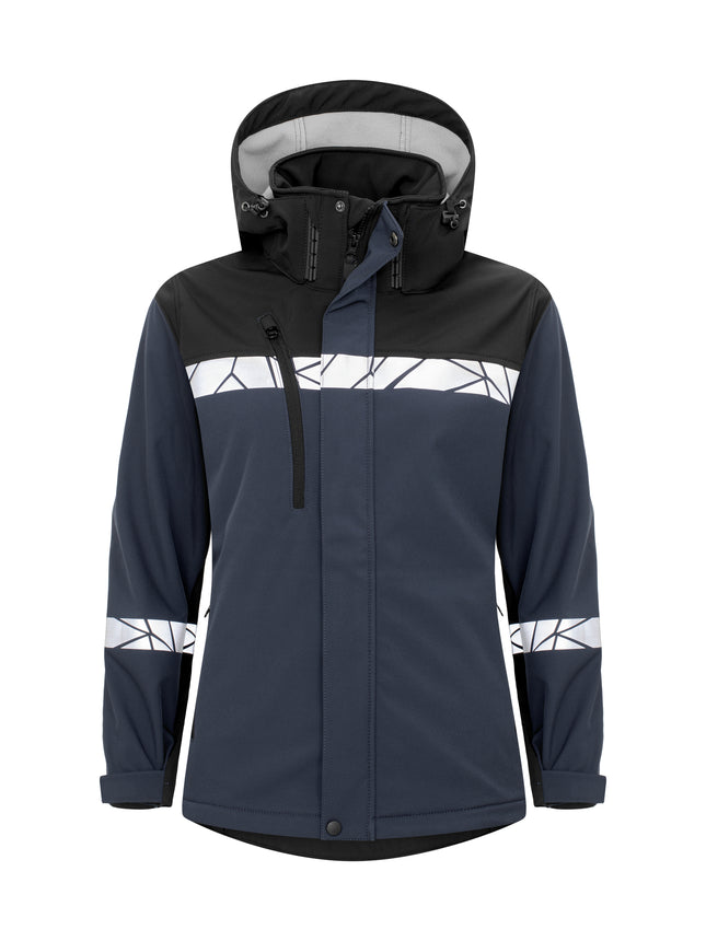 7417 SOFTSHELL JAS DAMES - Marine/zwart