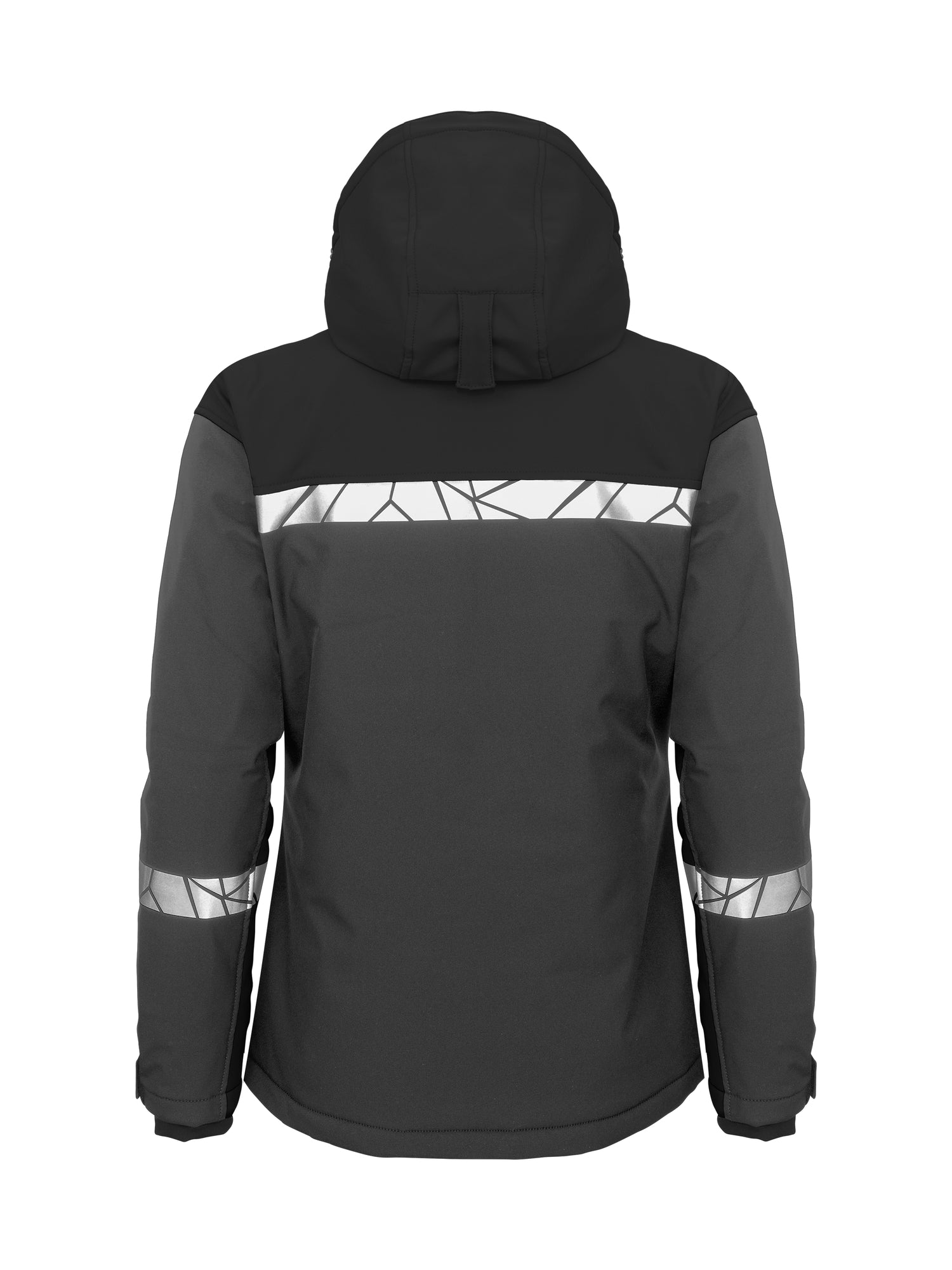 7417 SOFTSHELL JAS DAMES - Grijs/zwart