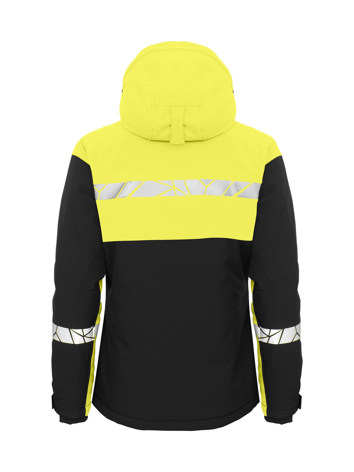7417 SOFTSHELL JAS DAMES - Zwart/geel