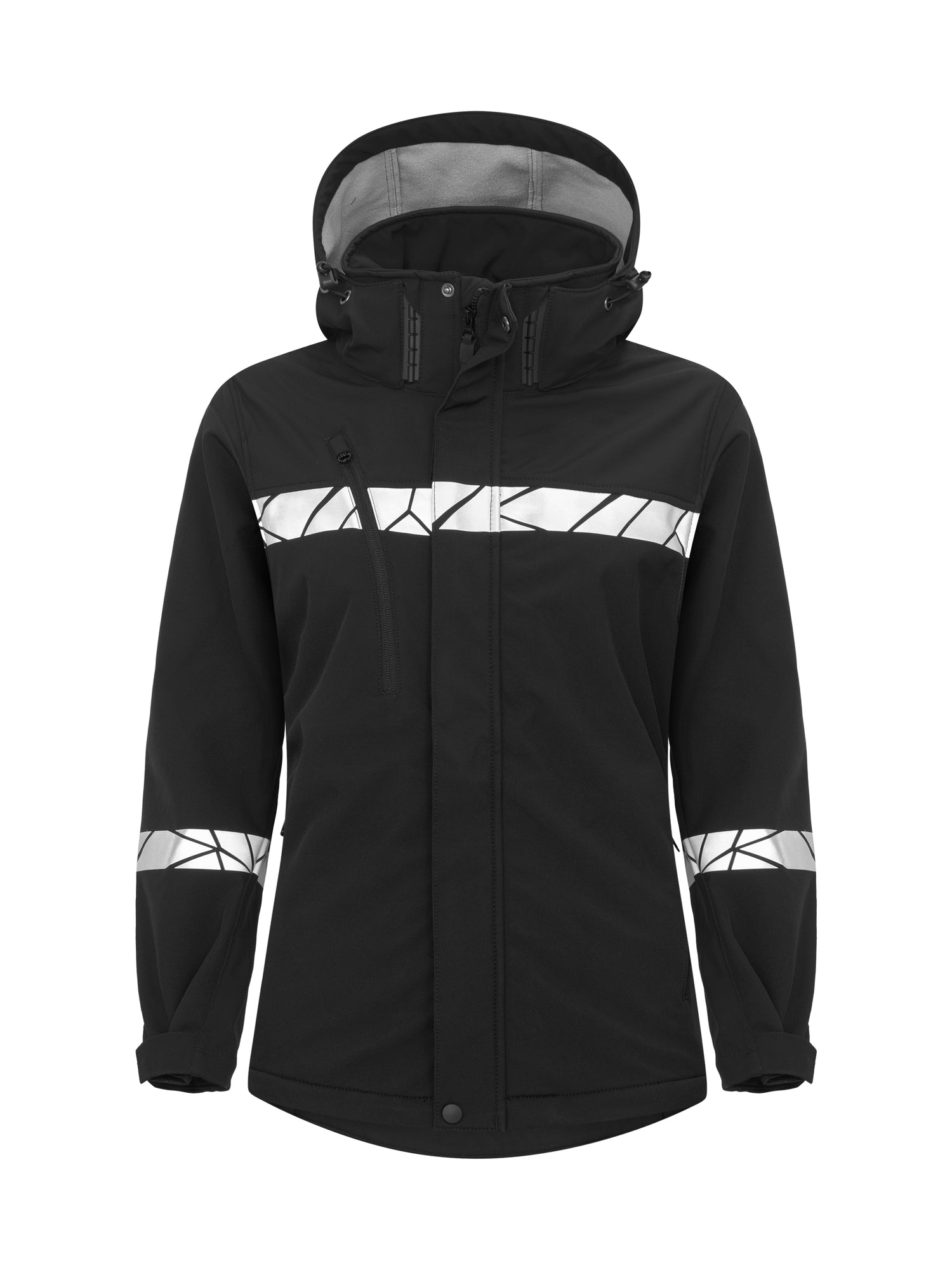 7417 SOFTSHELL JAS DAMES - Zwart/zwart