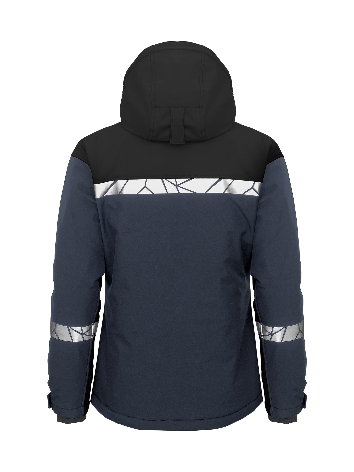7418 GEVOERDE SOFTSHELL JAS DAMES - Marine/zwart