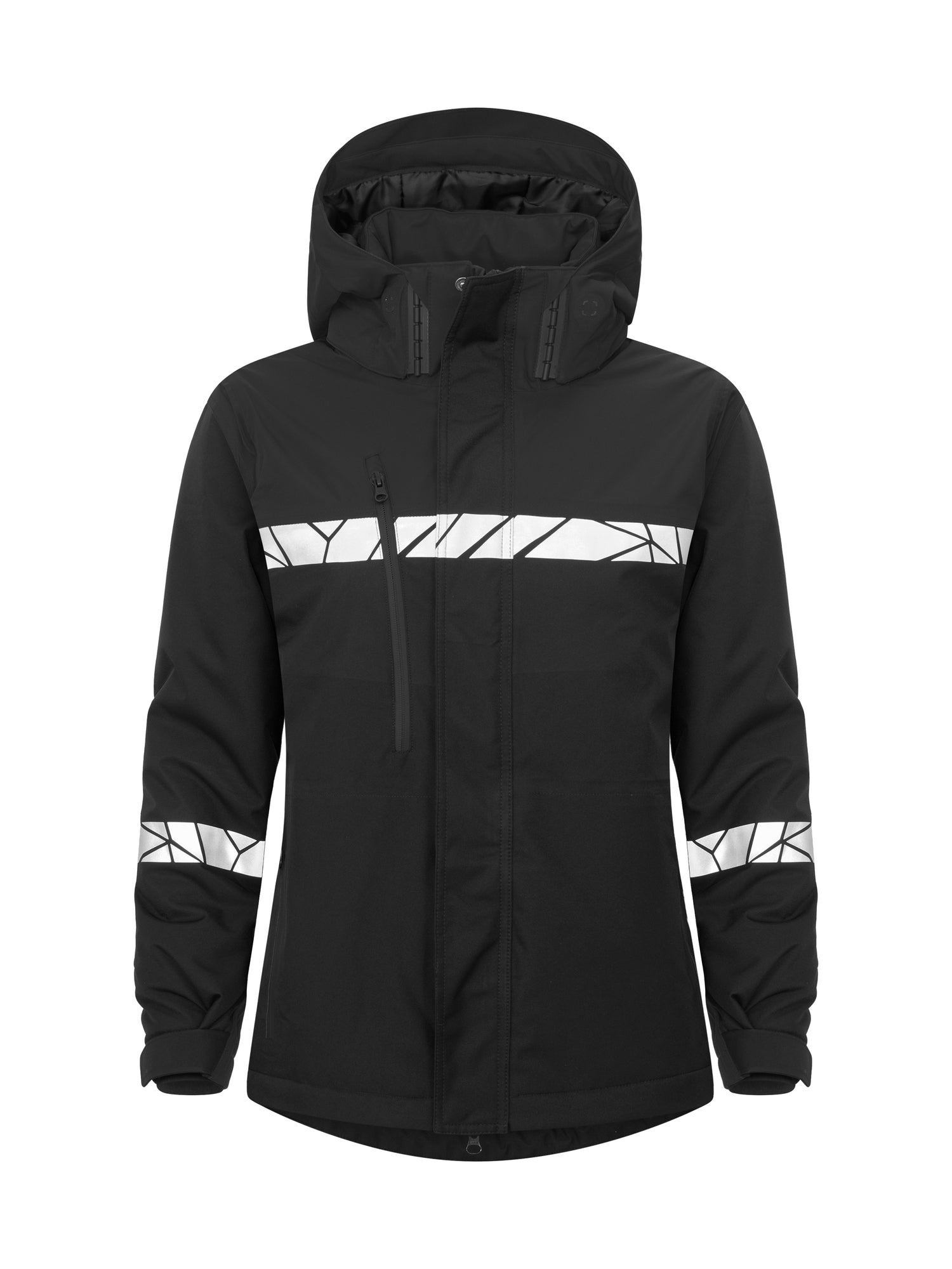 7420 GEVOERDE FUNCTIONELE JAS DAMES - Zwart/zwart