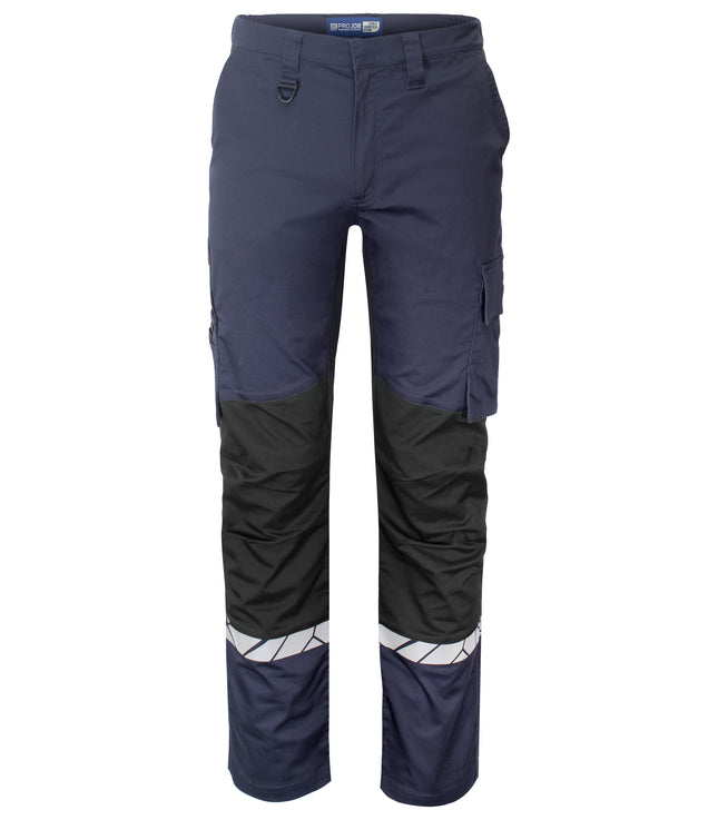 7507 STRETCHBROEK ZONDER KNIEZAKKEN - Marine/zwart