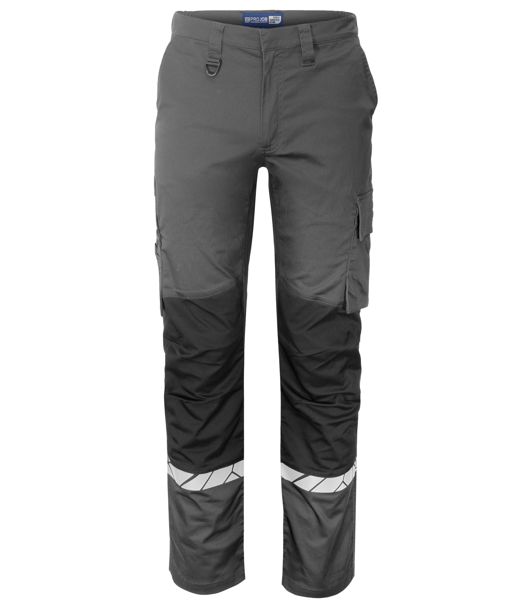 7507 STRETCHBROEK ZONDER KNIEZAKKEN - Grijs/zwart