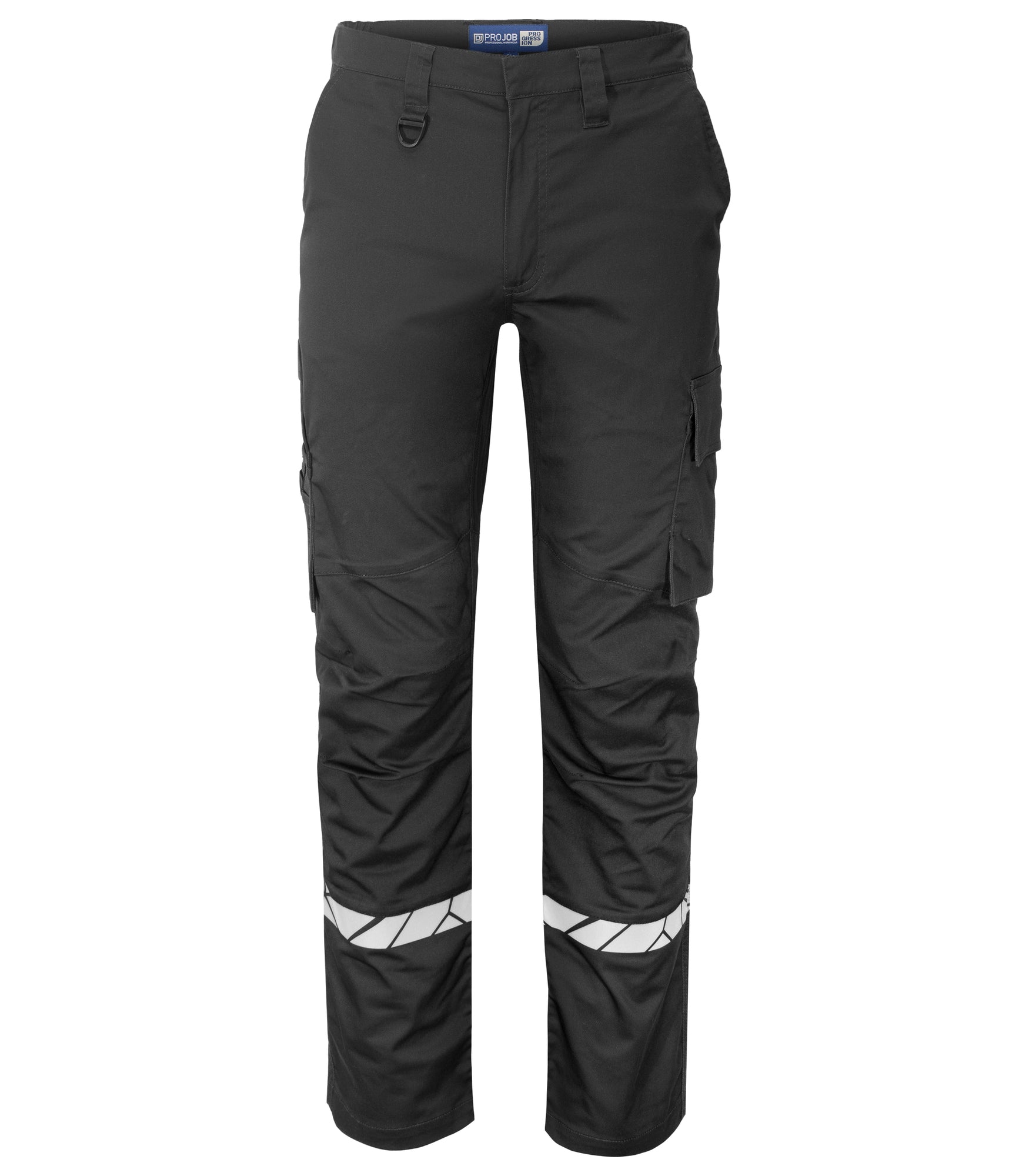 7507 STRETCHBROEK ZONDER KNIEZAKKEN - Zwart/zwart