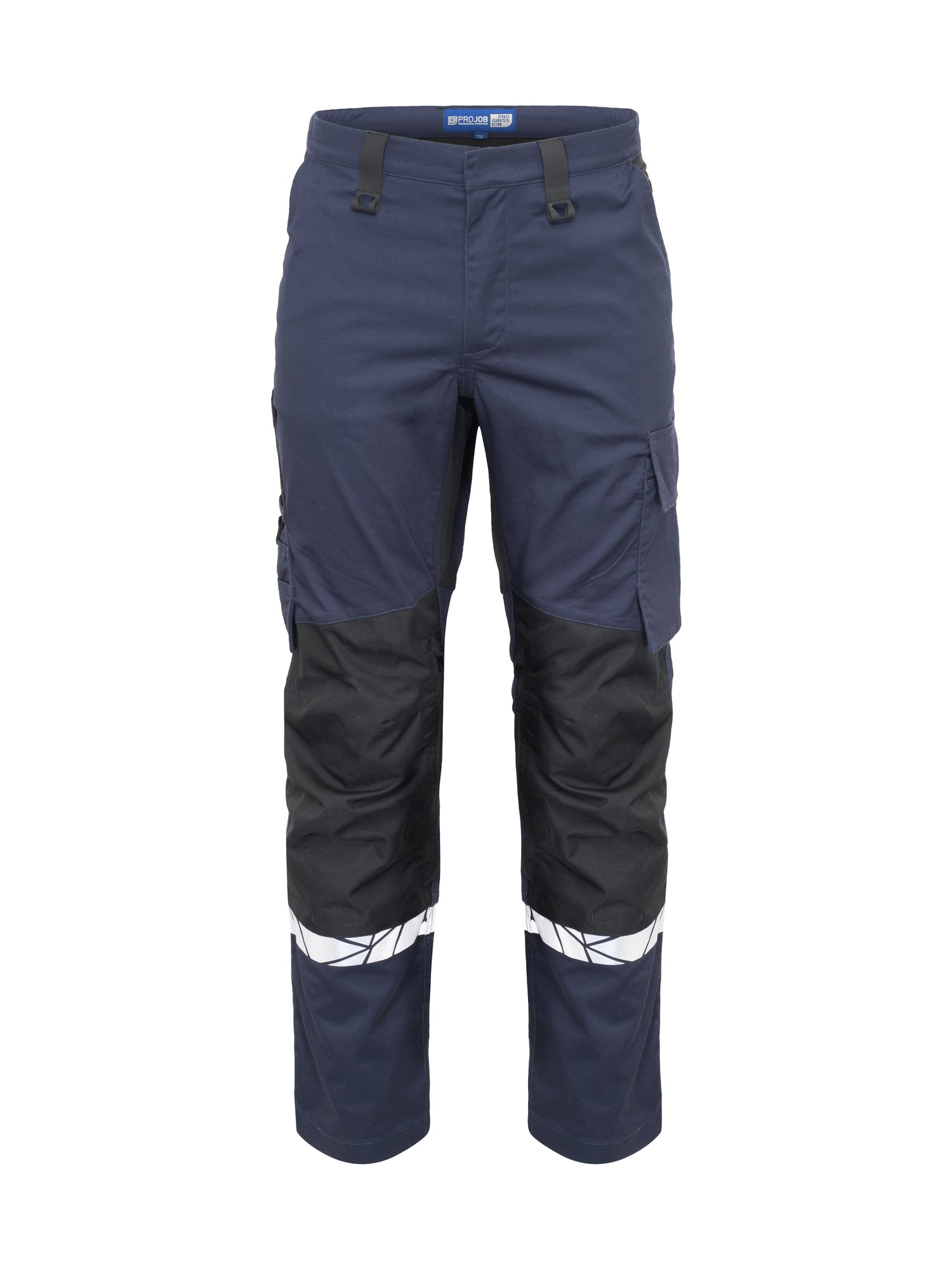 7508 STRETCHBROEK MET KNIEZAKKEN - Marine/zwart