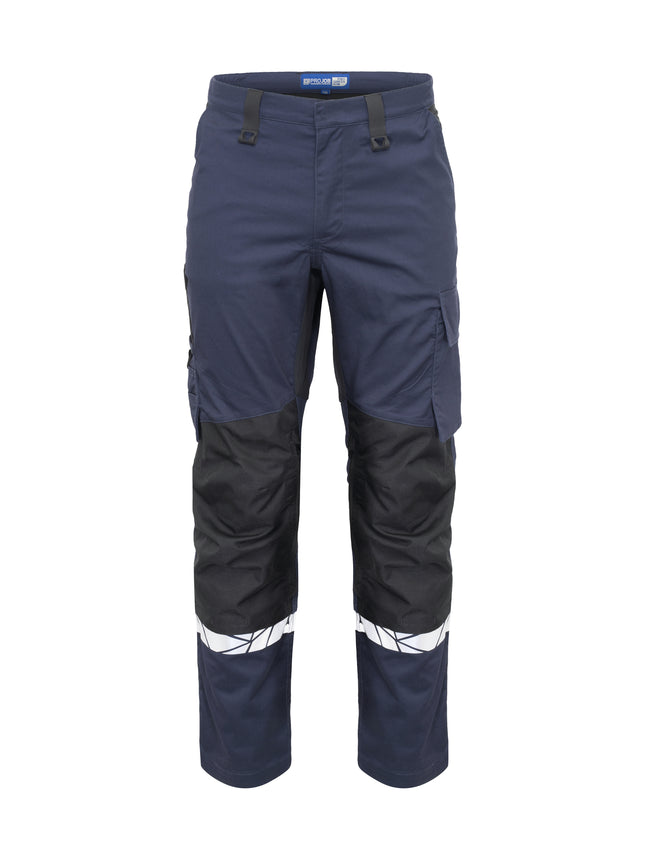 7508 STRETCHBROEK MET KNIEZAKKEN - Marine/zwart