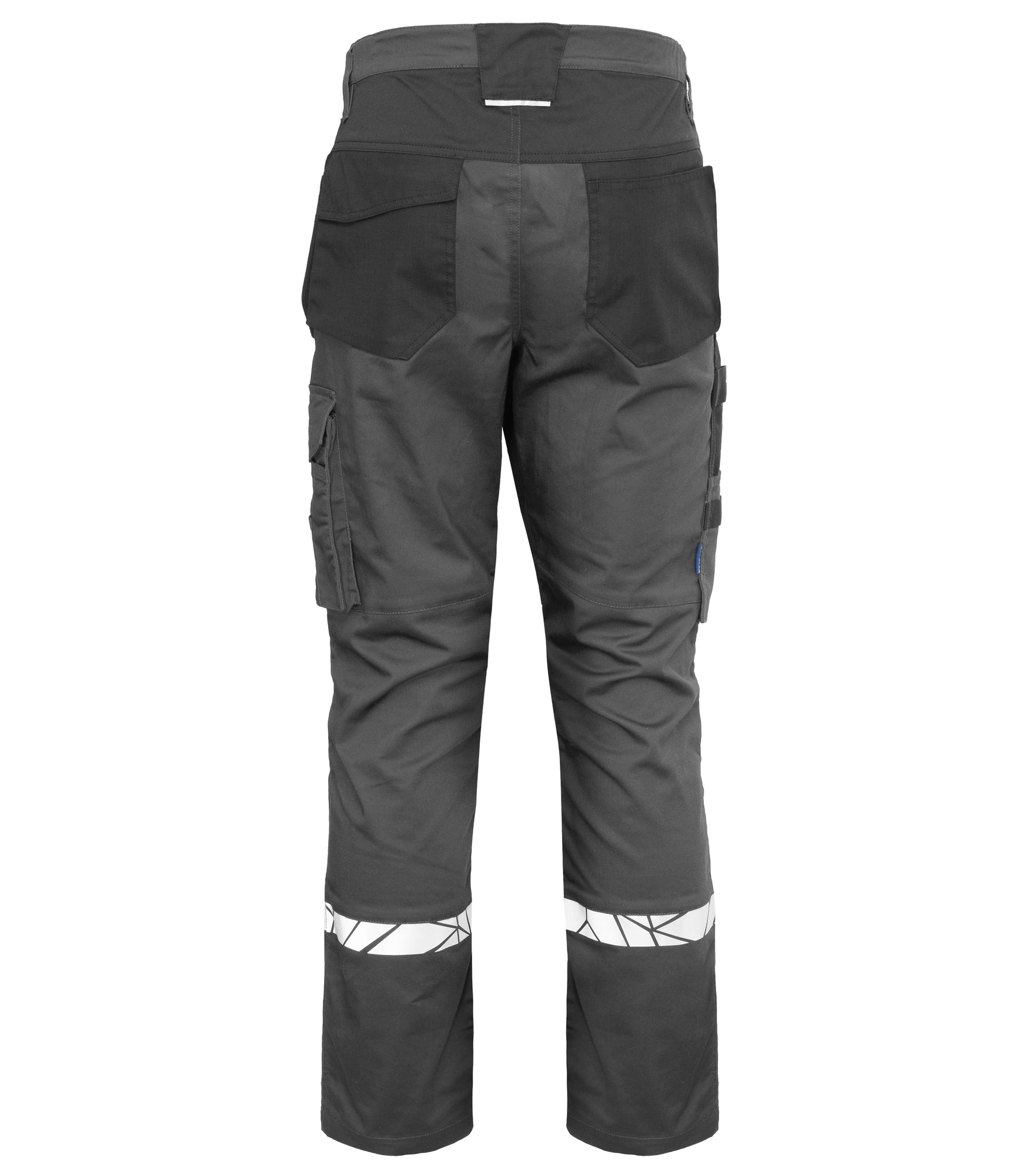 7508 STRETCHBROEK MET KNIEZAKKEN - Grijs/zwart